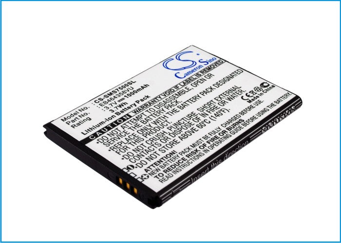 Replacement Battery for Samsung | AT&T GT-S7500 – Mobile, SmartPhone – 1000mAh / 3.7V - image 1