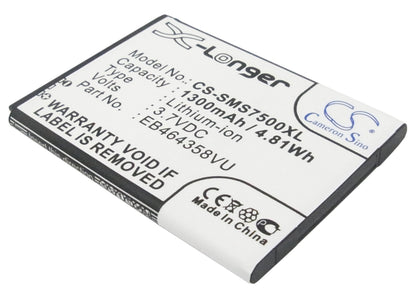 Replacement Battery for Samsung | AT&T GT-S7500 – Mobile, SmartPhone – 1300mAh / 3.7V - image 1