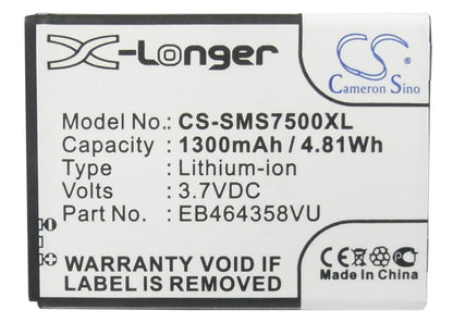 Replacement Battery for Samsung | AT&T GT-S7500 – Mobile, SmartPhone – 1300mAh / 3.7V - image 5