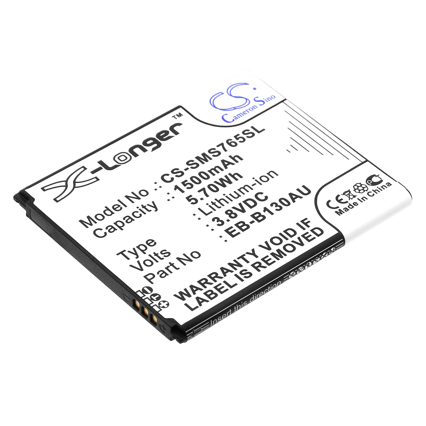 Replacement Battery for Samsung GreatCall Touch 3 – Mobile, SmartPhone – 1500mAh / 3.8V - image 1