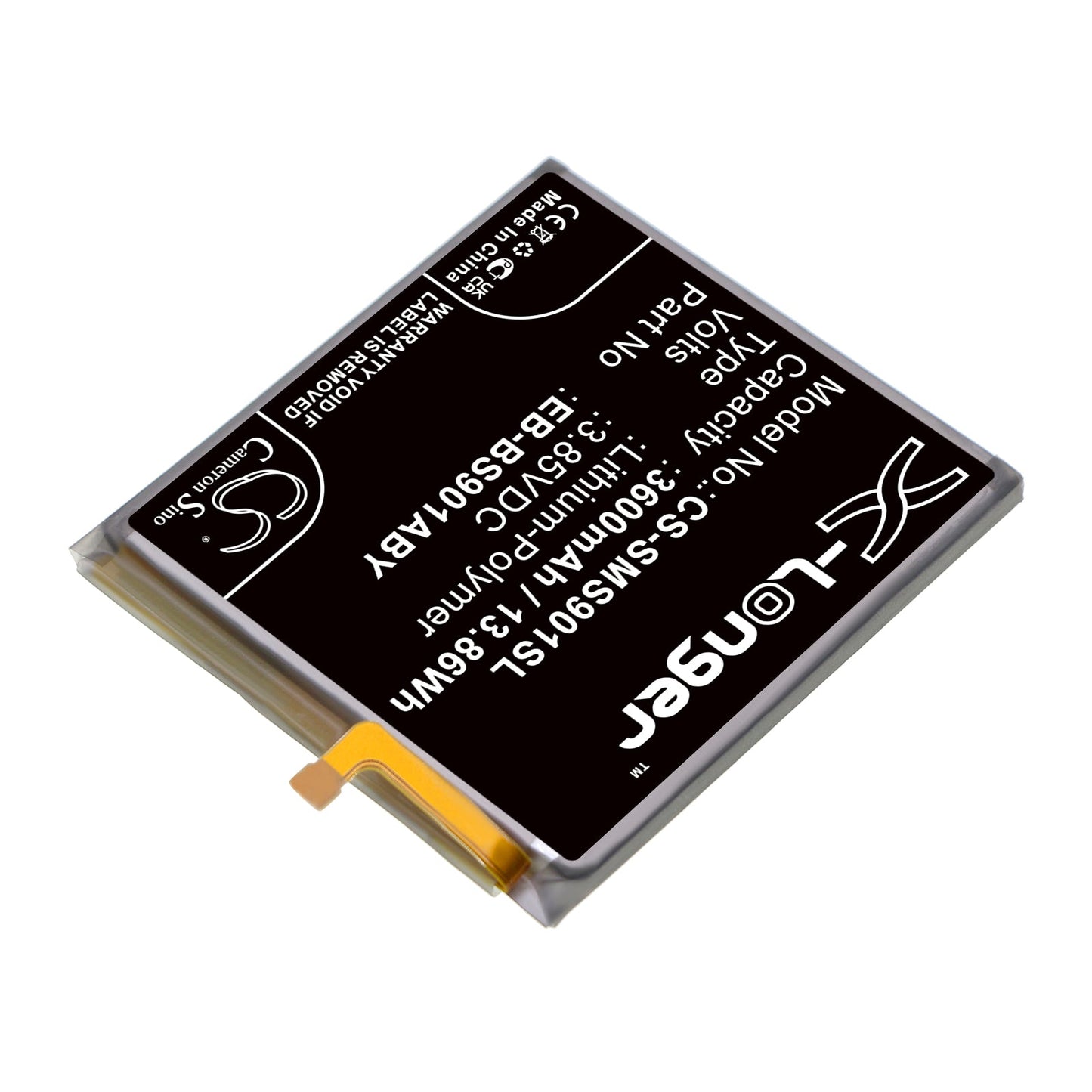 Replacement Battery for Samsung  Galaxy S22 5G – Mobile, SmartPhone – 3600mAh / 13.86Wh / 3.85V