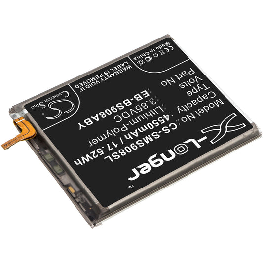 Replacement Battery for Samsung  Galaxy S22 Ultra 5G – Mobile, SmartPhone – 4550mAh / 17.52Wh / 3.85V