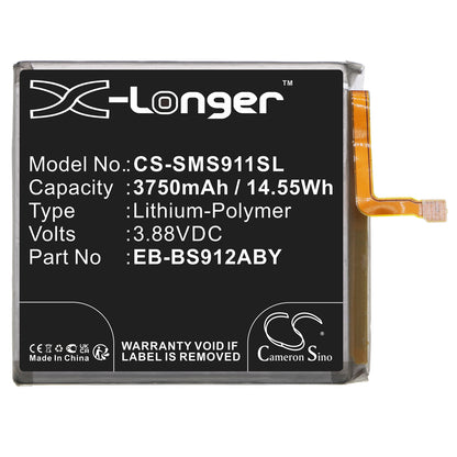 Replacement Battery for Samsung Galaxy S23 – Mobile, SmartPhone – 3750mAh / 3.88V