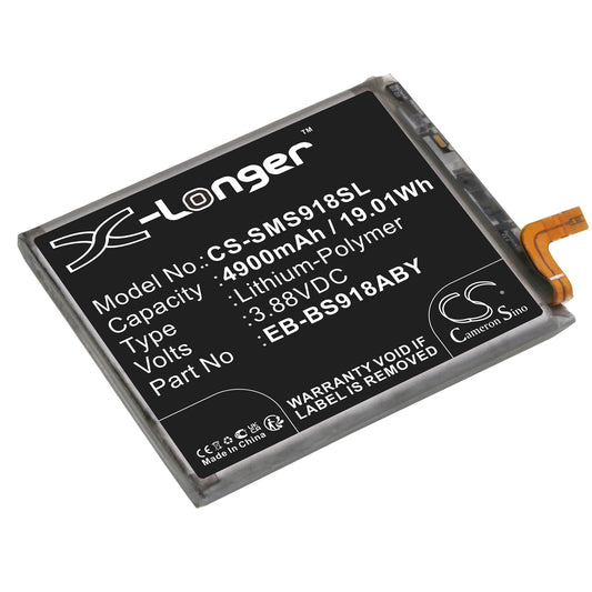 Replacement Battery for Samsung Galaxy S23 Ultra – Mobile, SmartPhone – 4900mAh / 3.88V - image 1
