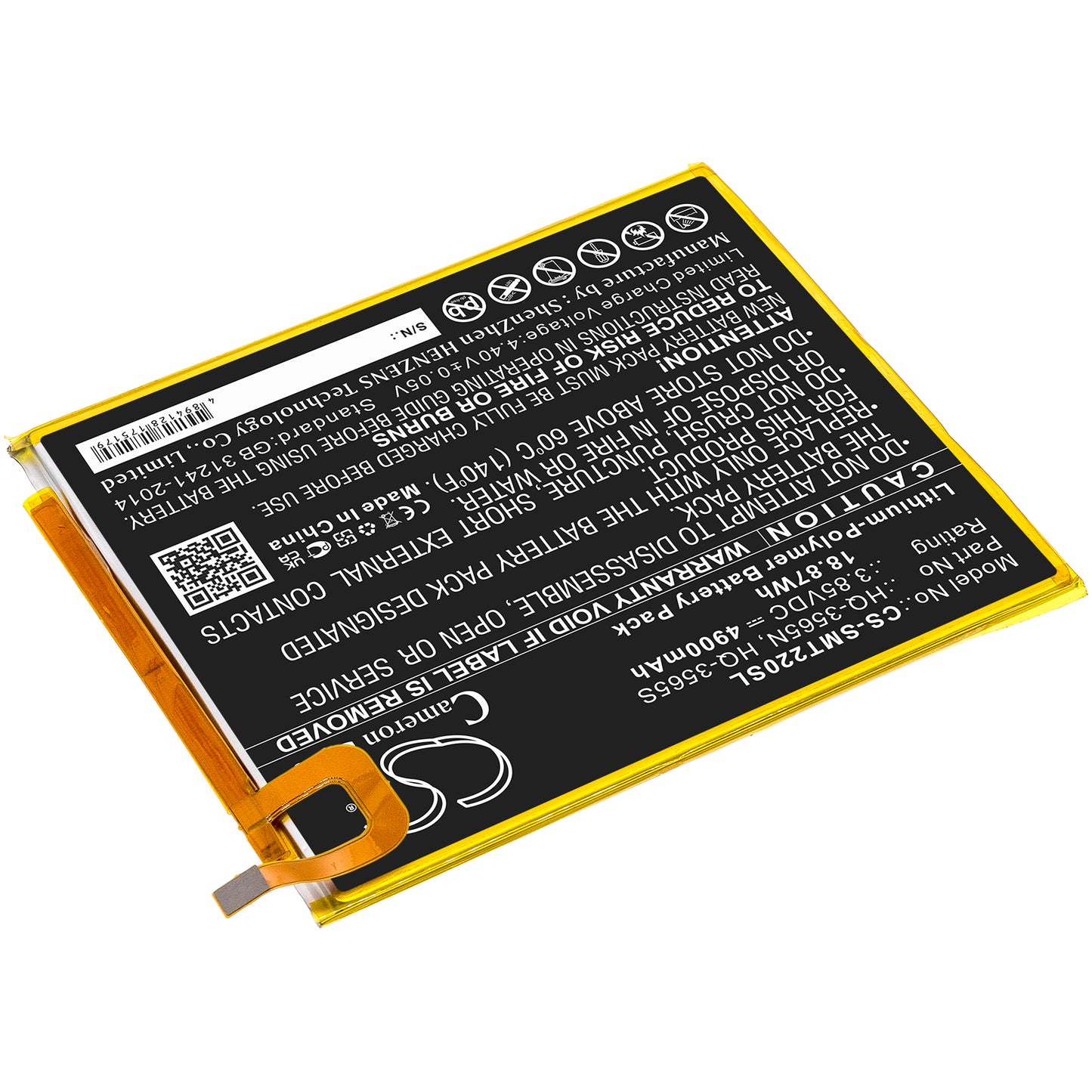 Replacement Battery for Samsung Galaxy Tab A7 Lite – Tablet – 4900mAh / 3.85V - image 2