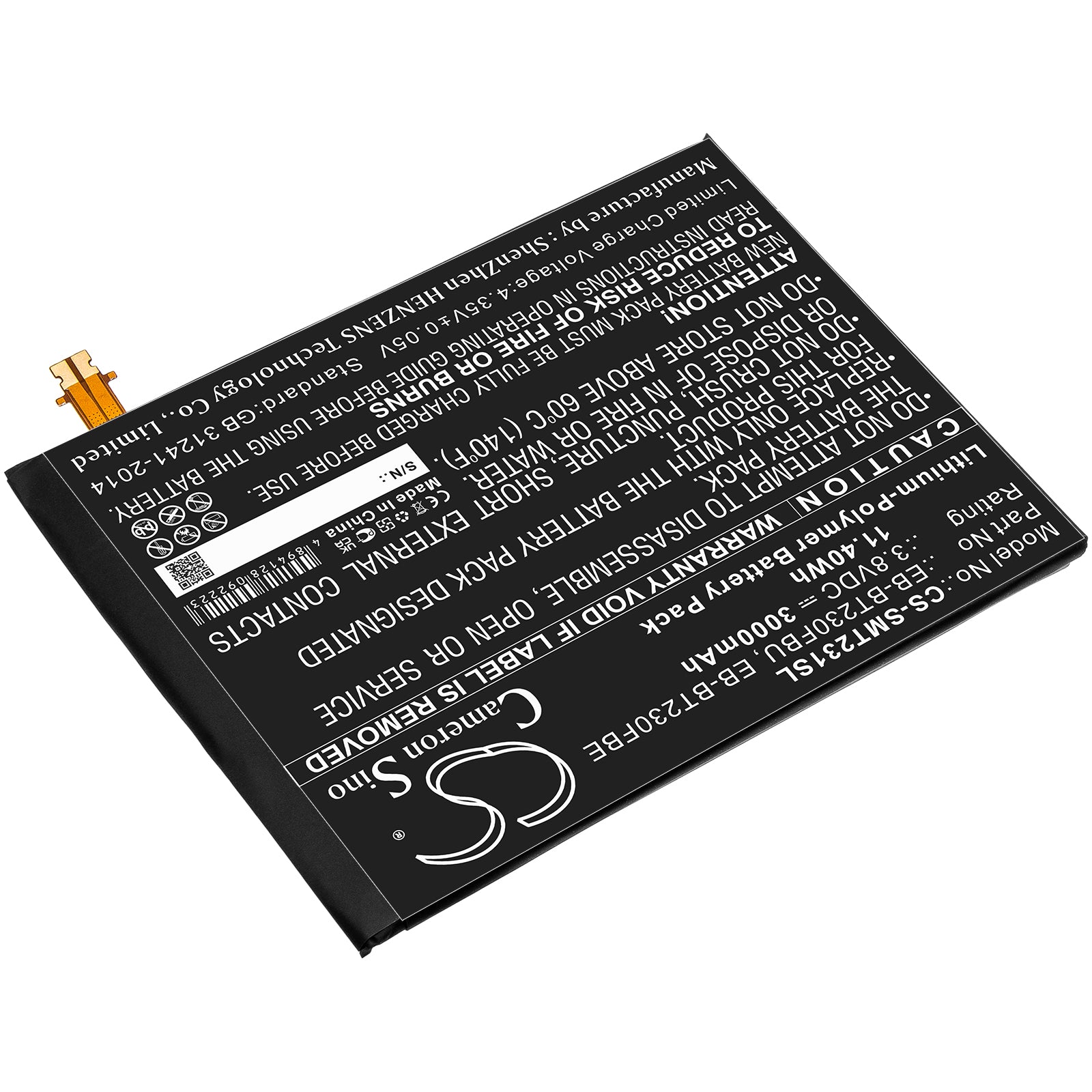 Replacement Battery for Samsung SM-T230NU – Tablet – 3000mAh / 3.8V - image 2