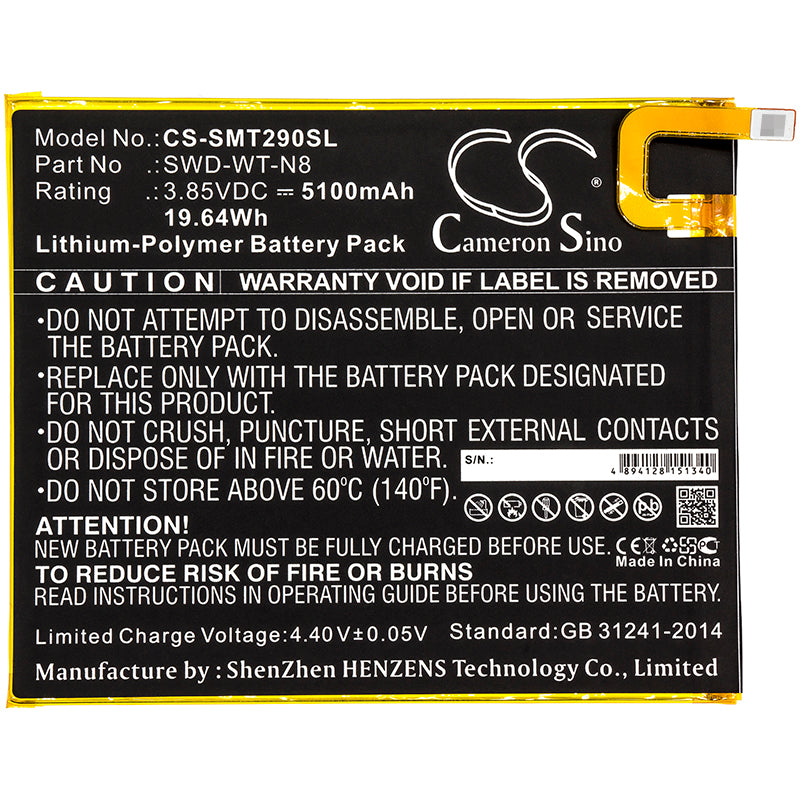 Replacement Battery for Samsung Galaxy Tab A 8.0 2019 – Tablet – 5100mAh / 3.85V - image 3