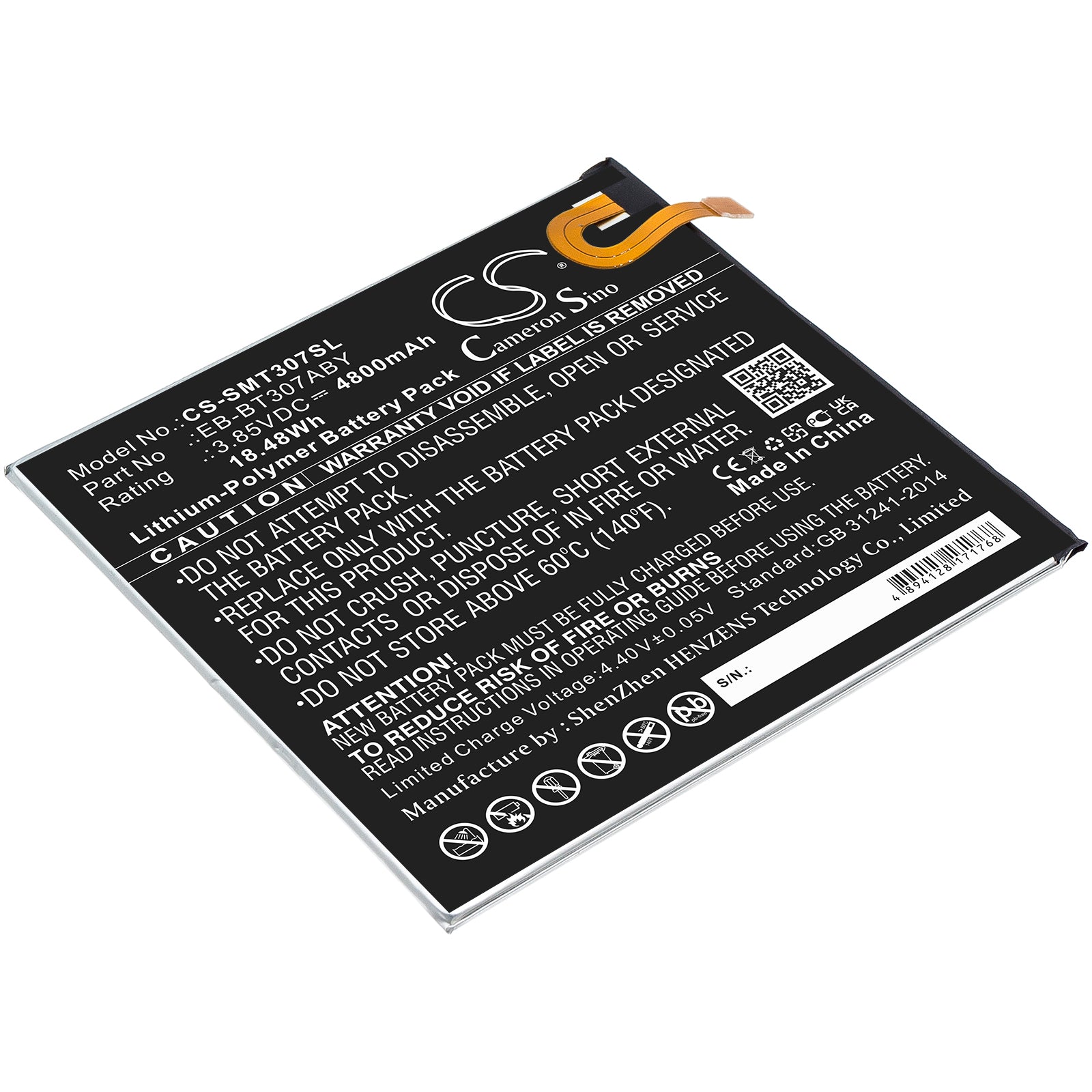 Replacement Battery for Samsung Galaxy Tab A 8.4 2020 – Tablet – 4800mAh / 3.85V - image 1