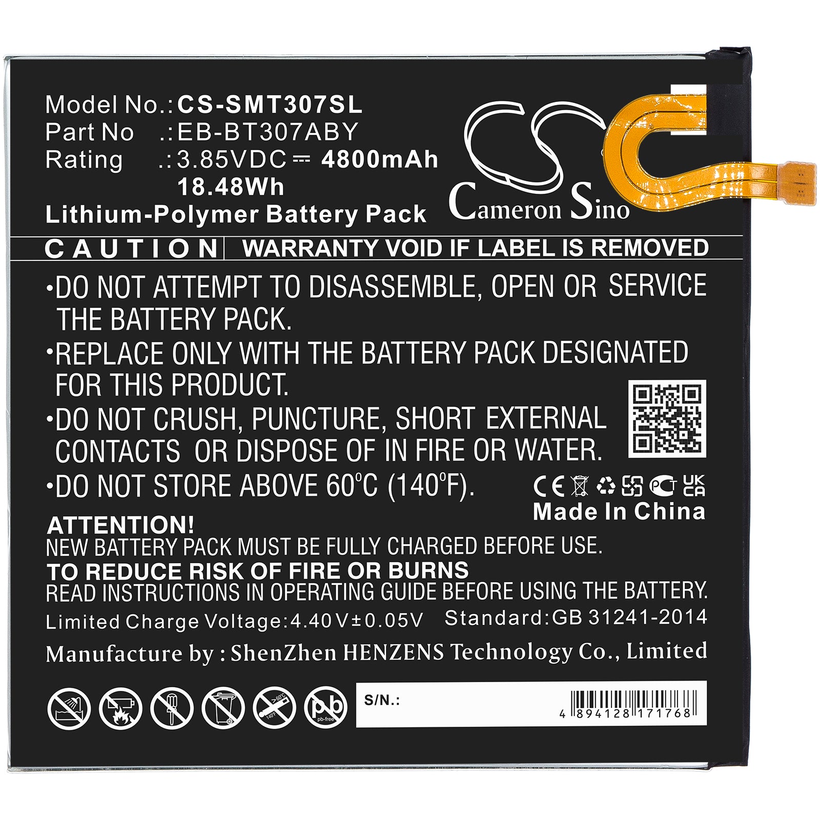Replacement Battery for Samsung Galaxy Tab A 8.4 2020 – Tablet – 4800mAh / 3.85V - image 3
