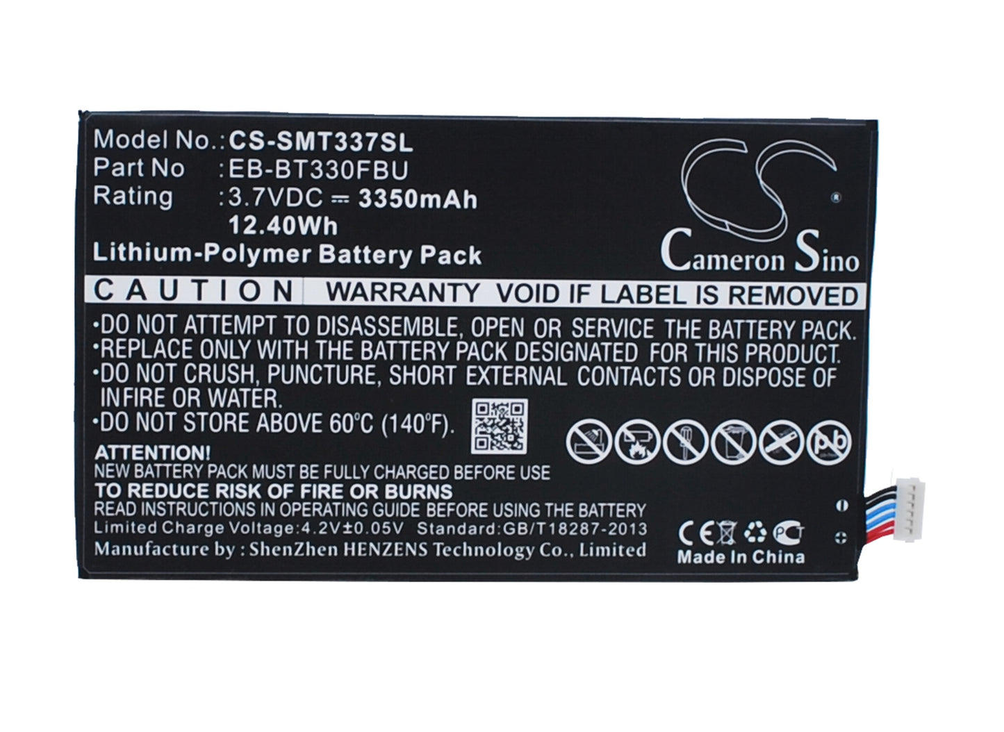 Replacement Battery for Samsung Galaxy Tab 4 8.0 – Tablet – 3350mAh / 3.7V - image 1