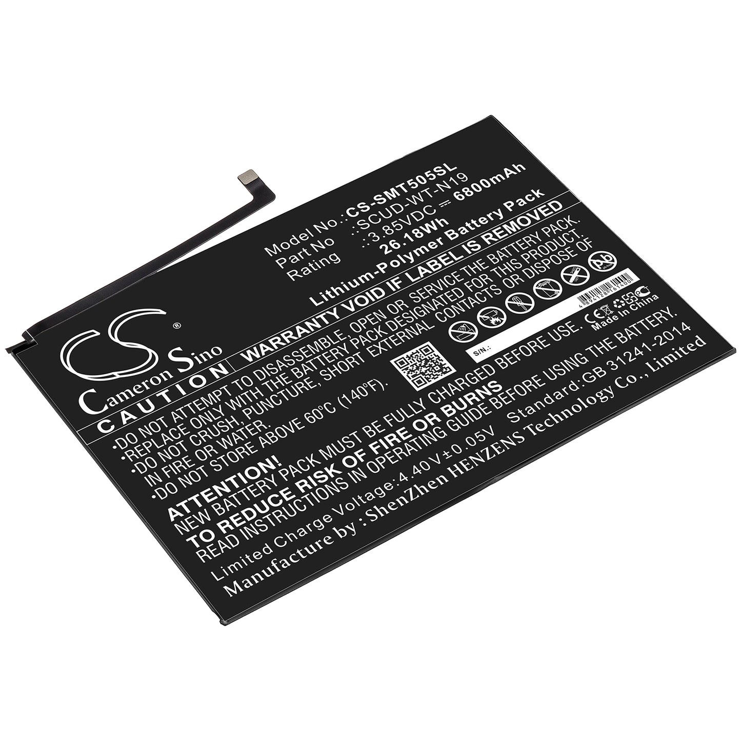 Replacement Battery for Samsung Galaxy Tab A7 10.4 2020 – Tablet – 6800mAh / 3.85V - image 1