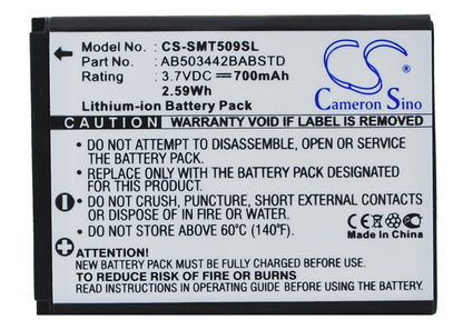 Replacement Battery for Samsung SGH-T509 – Mobile, SmartPhone – 700mAh / 3.7V - image 5