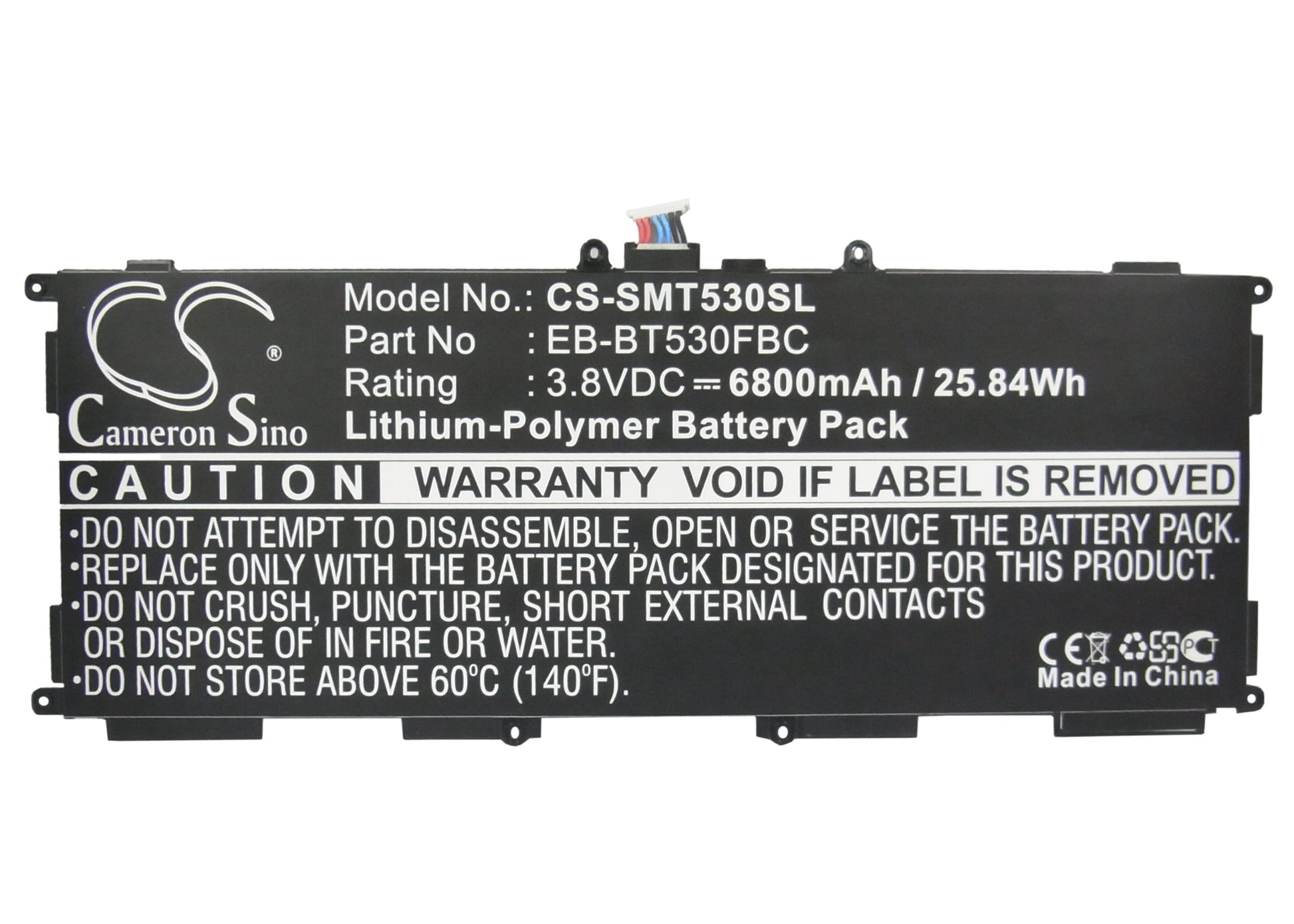 Replacement Battery for Samsung SM-T530 – Tablet – 6000mAh / 3.8V - image 5