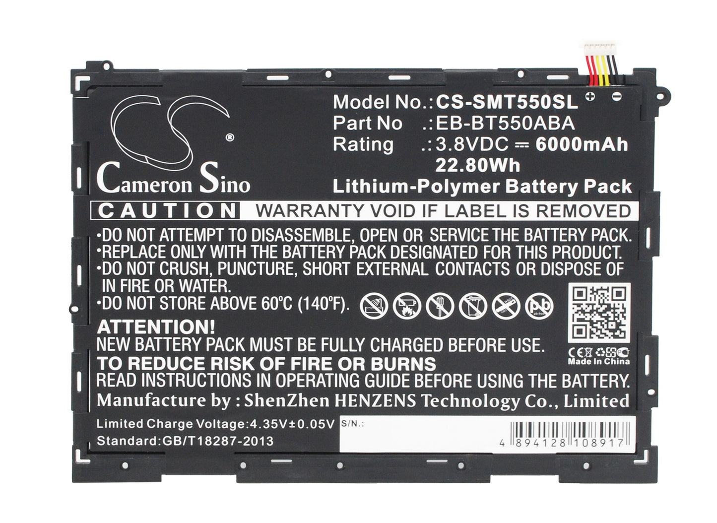 Replacement Battery for Samsung Galaxy Tab A 9.7 – Tablet – 6000mAh / 3.8V - image 5