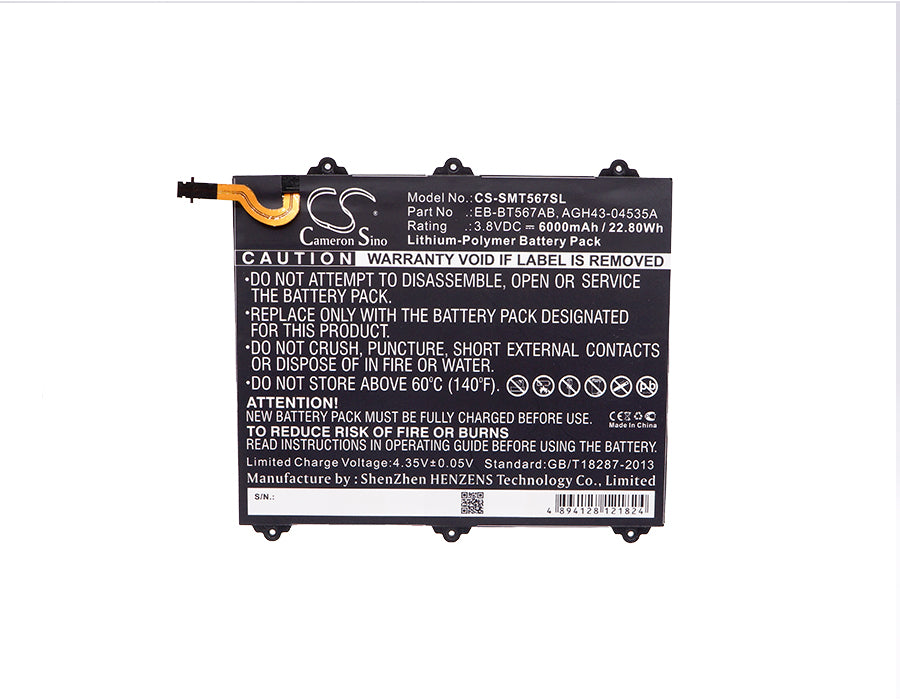 Replacement Battery for Samsung SM-T567 – Tablet – 6000mAh / 3.8V - image 5