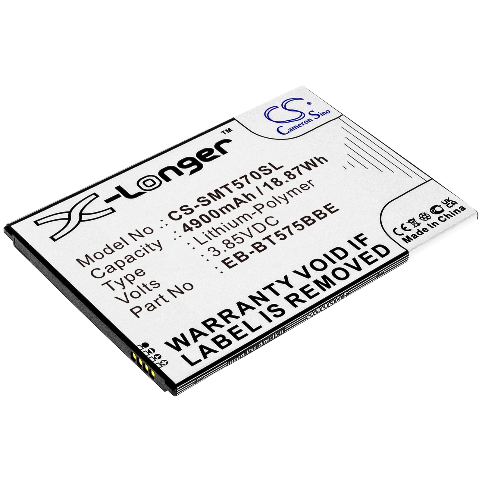 Replacement Battery for Samsung Galaxy Tab Active 3 – Tablet – 4900mAh / 3.85V - image 1