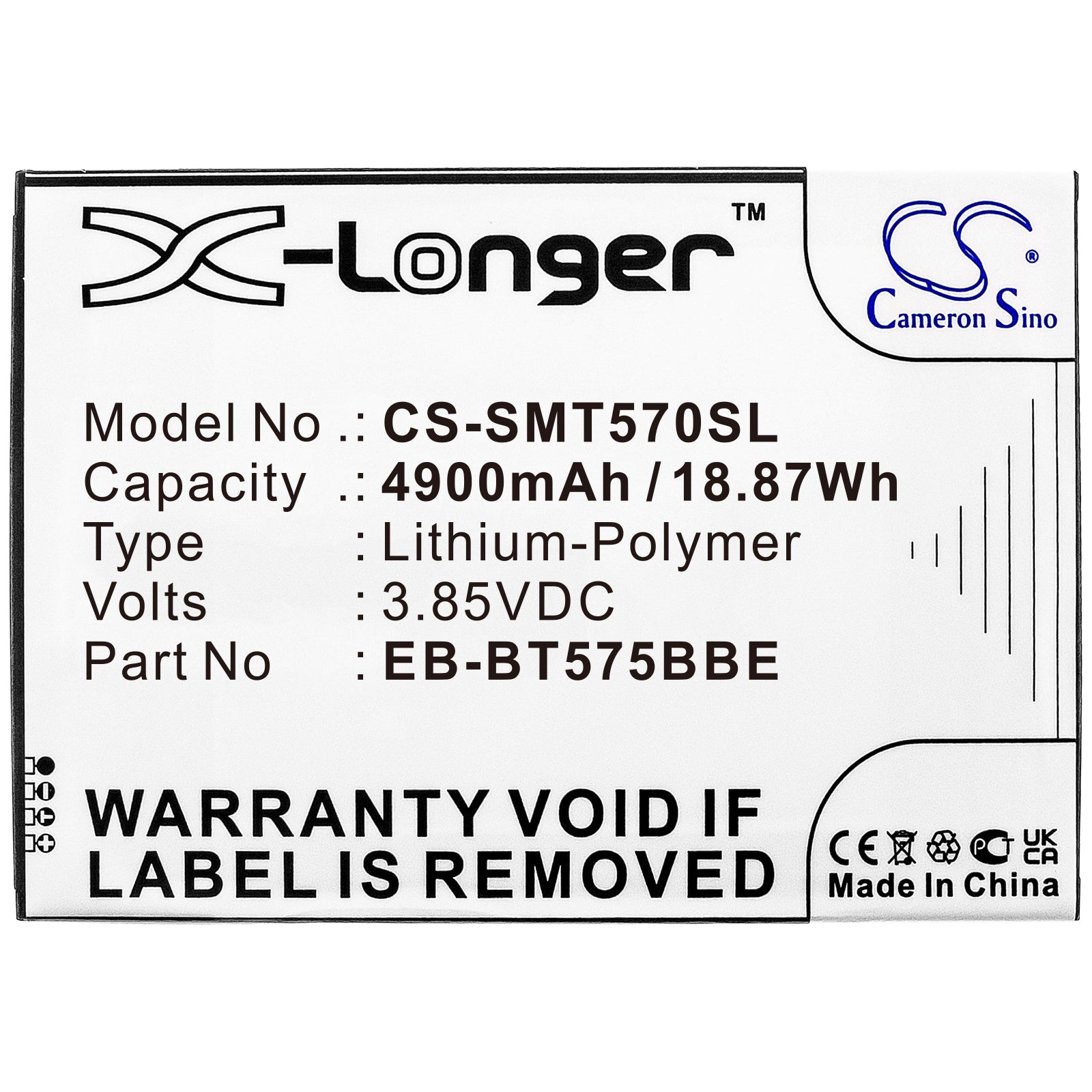 Replacement Battery for Samsung Galaxy Tab Active 3 – Tablet – 4900mAh / 3.85V - image 3