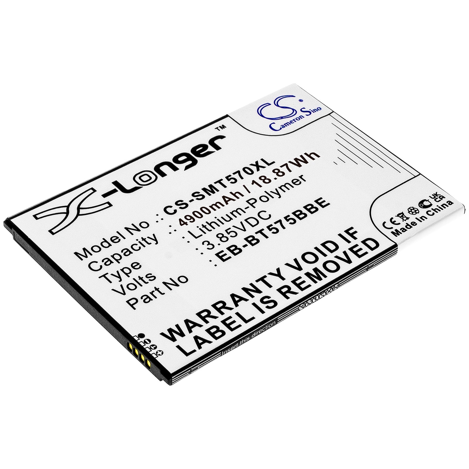Replacement Battery for Samsung Galaxy Tab Active 3 – Tablet – 4900mAh / 3.85V - image 1