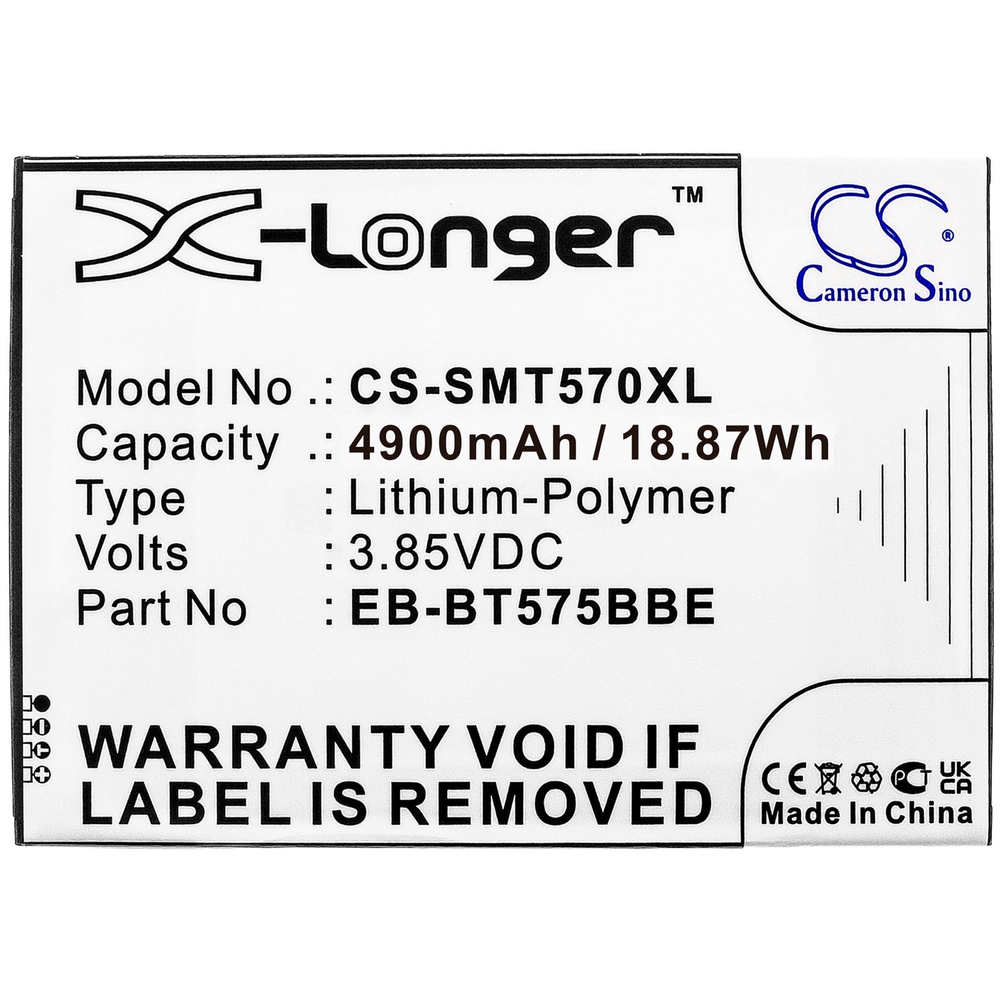 Replacement Battery for Samsung Galaxy Tab Active 3 – Tablet – 4900mAh / 3.85V - image 3