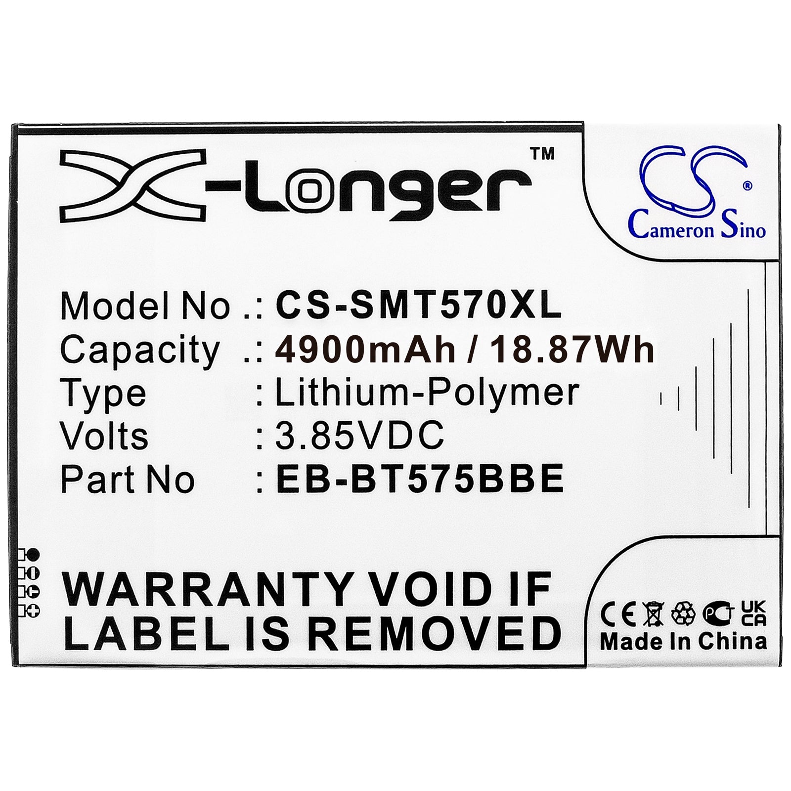 Replacement Battery for Samsung Galaxy Tab Active 3 – Tablet – 4900mAh / 3.85V - image 3