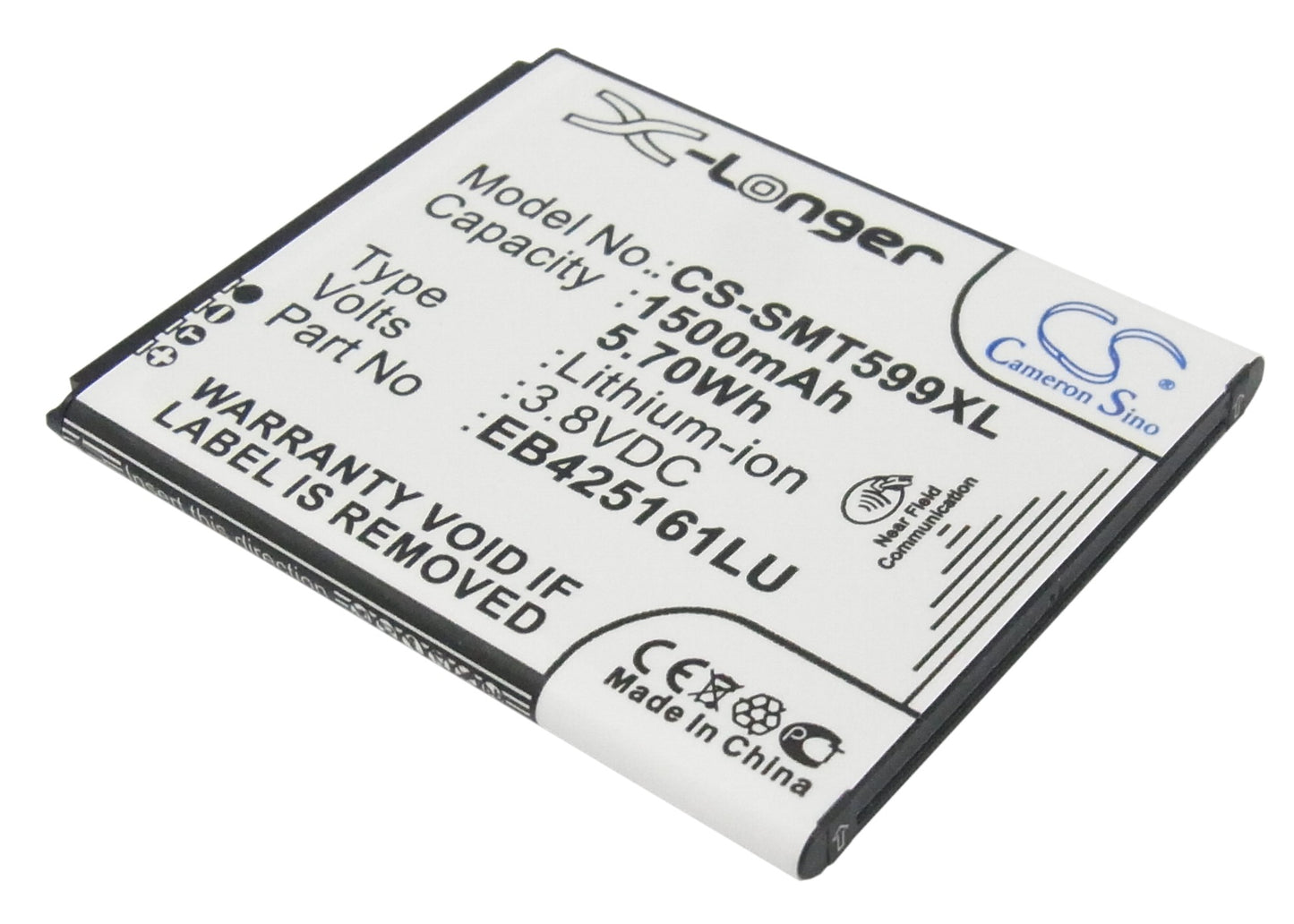 Replacement Battery for Samsung Galaxy Ace 2 – Mobile, SmartPhone – 1500mAh / 3.8V - image 1