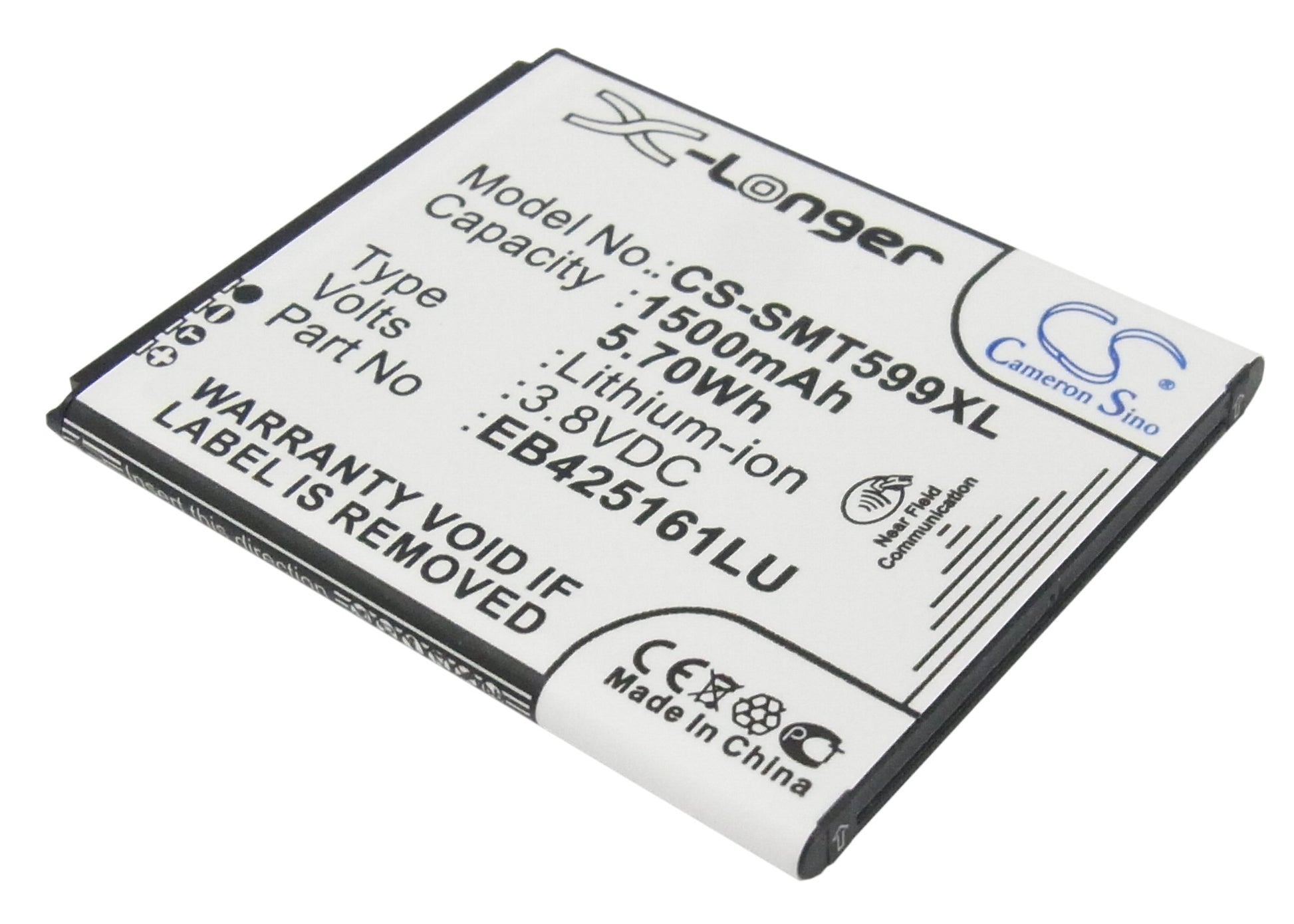 Replacement Battery for Samsung Galaxy Ace 2 – Mobile, SmartPhone – 1500mAh / 3.8V - image 1