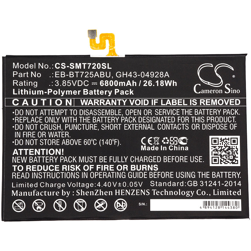 Replacement Battery for Samsung Galaxy Tab S5e – Tablet – 6800mAh / 3.85V - image 3