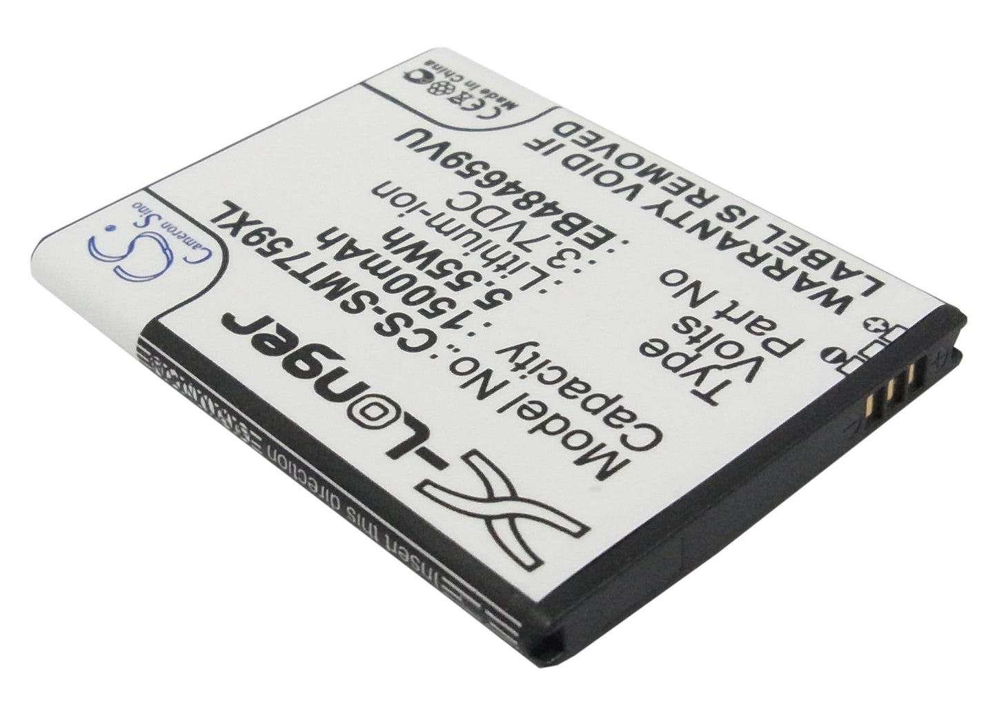 Replacement Battery for Samsung  Ancora – Mobile, SmartPhone – 1500mAh / 5.55Wh / 3.7V