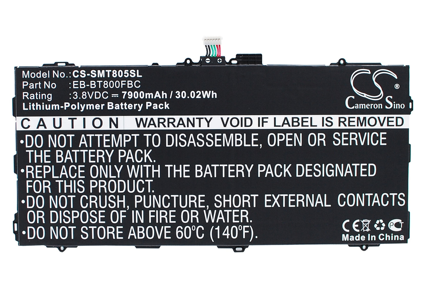 Replacement Battery for Samsung Galaxy Tab S 10.5 – Tablet – 7900mAh / 3.8V - image 1