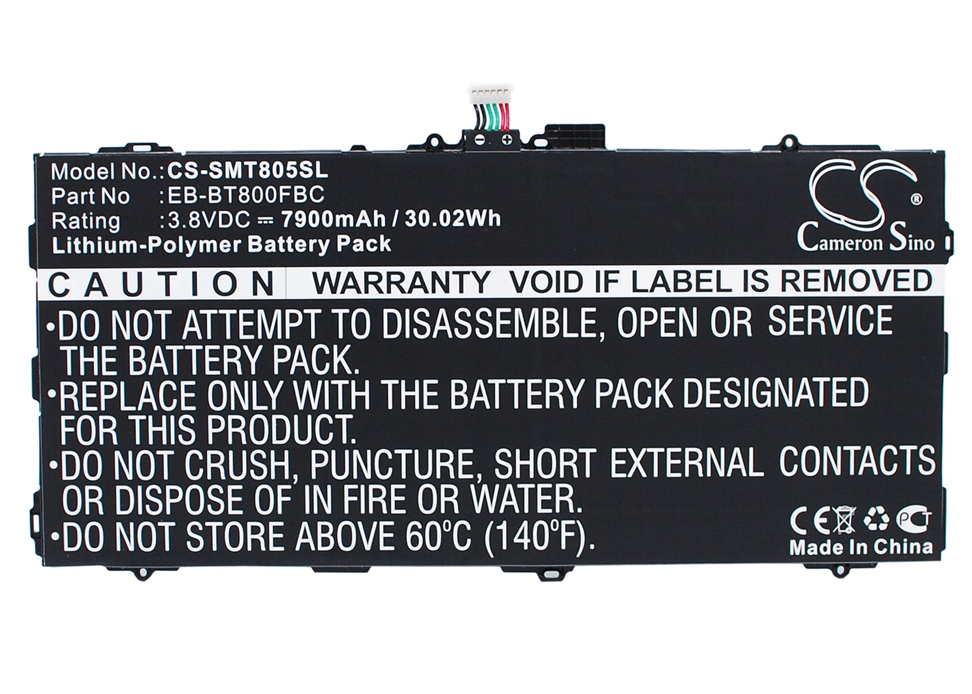 Replacement Battery for Samsung Galaxy Tab S 10.5 – Tablet – 7900mAh / 3.8V - image 1