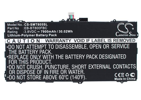 Replacement Battery for Samsung Galaxy Tab S 10.5 – Tablet – 7900mAh / 3.8V - image 1