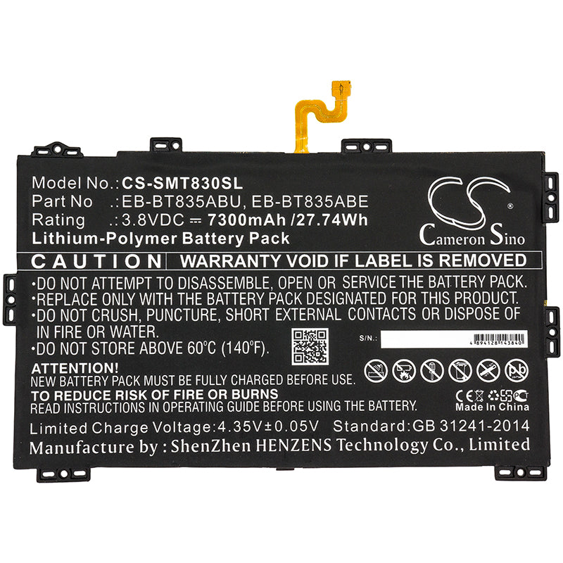 Replacement Battery for Samsung SM-T830 – Tablet – 7300mAh / 3.8V - image 3