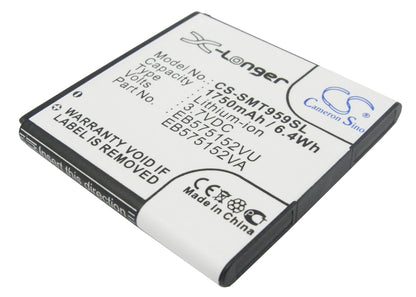 Replacement Battery for NTT DoCoMo | T-Mobile | Verizon | Samsung | AT&T | Sprint Galaxy S – Mobile, SmartPhone – 1750mAh / 3.7V - image 1