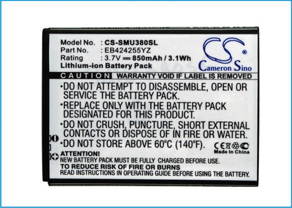 Replacement Battery for Samsung | Verizon SCH-U380 – Mobile, SmartPhone – 850mAh / 3.7V - image 5