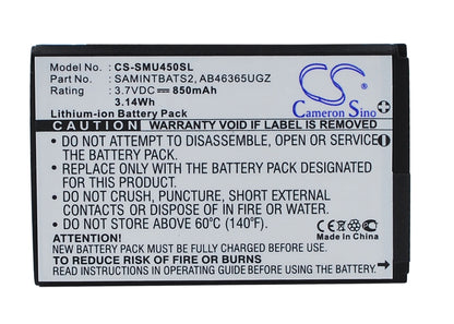 Replacement Battery for Samsung | Verizon SCH-U960 – Mobile, SmartPhone – 850mAh / 3.7V - image 1