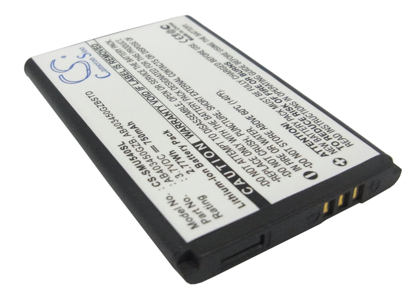 Replacement Battery for Samsung SGH-U540 – Mobile, SmartPhone – 750mAh / 3.7V - image 2
