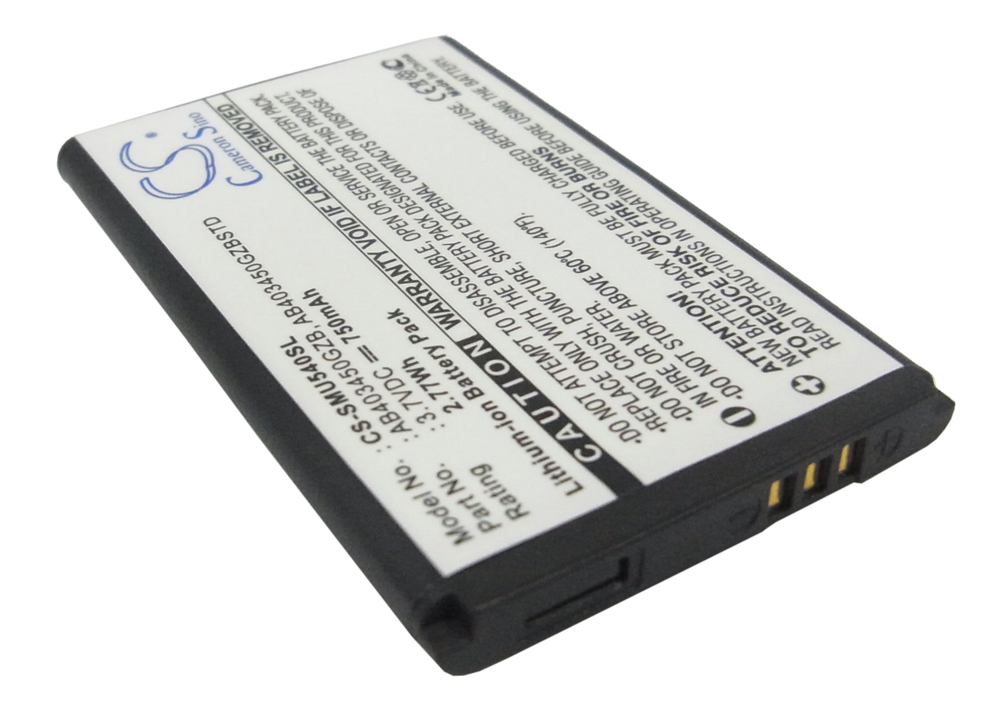 Replacement Battery for Samsung SGH-U540 – Mobile, SmartPhone – 750mAh / 3.7V - image 2