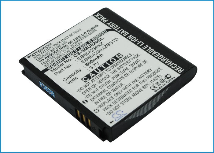 Replacement Battery for Samsung SCH-U820 – Mobile, SmartPhone – 800mAh / 3.7V - image 2