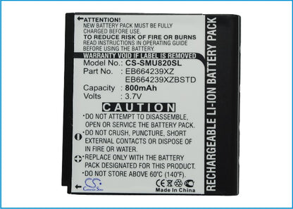 Replacement Battery for Samsung SCH-U820 – Mobile, SmartPhone – 800mAh / 3.7V - image 5