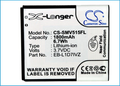 Replacement Battery for Samsung  SCH-I515 – Mobile, SmartPhone – 1800mAh/6.7Wh / 3.7V