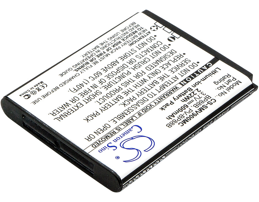 Replacement Battery for Samsung MV900 – Camera – 600mAh / 3.7V - image 2