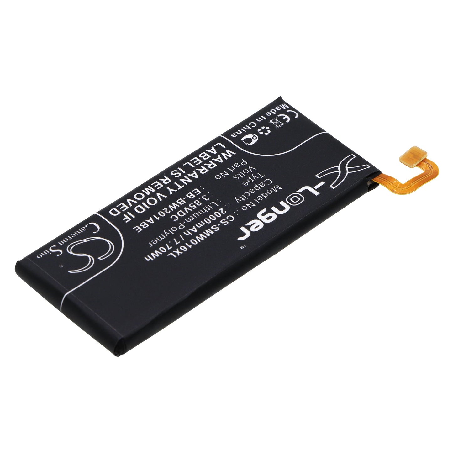 Replacement Battery for Samsung  Golden 3 – Mobile, SmartPhone – 2000mAh / 7.70Wh / 3.85V