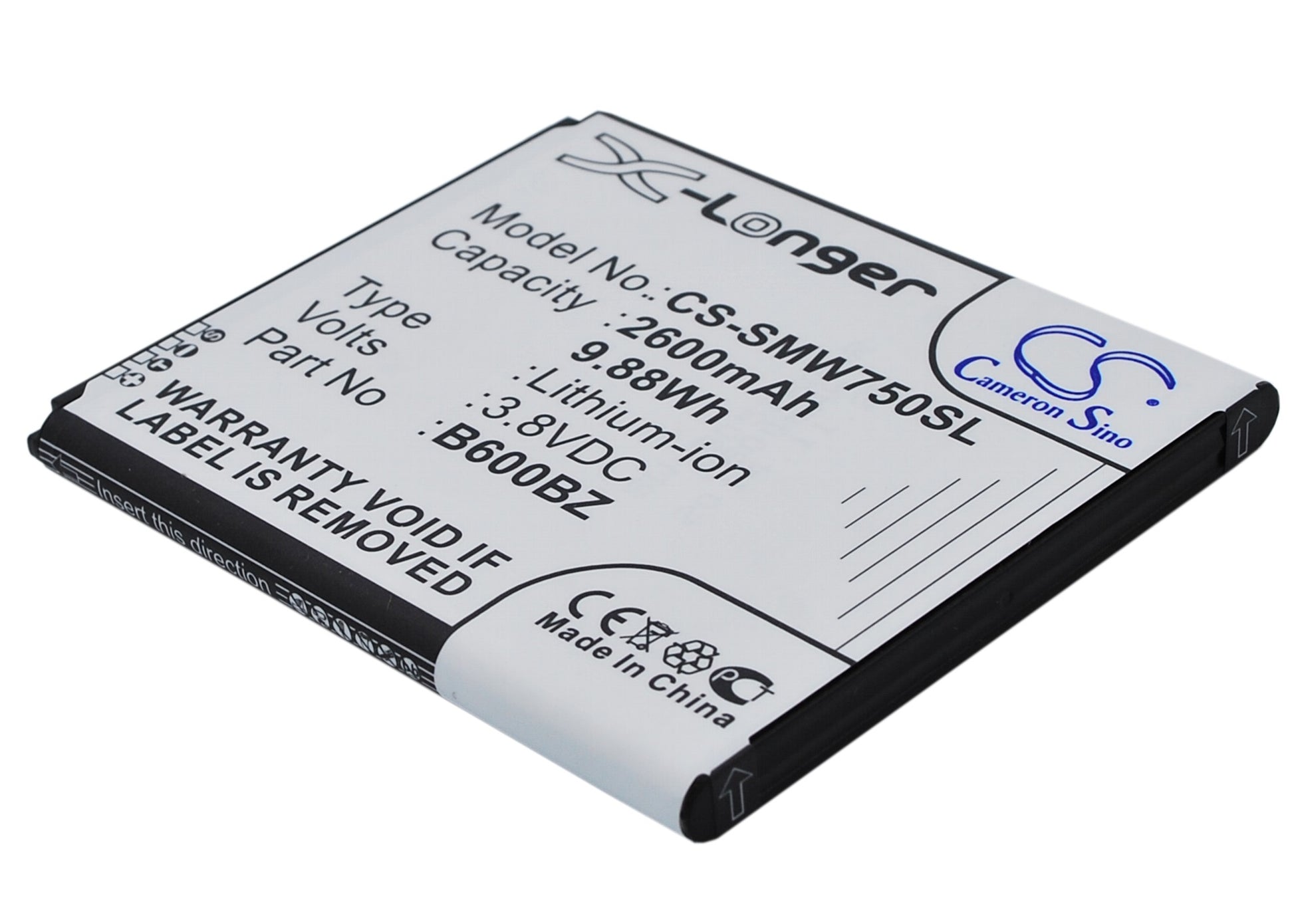 Replacement Battery for Verizon | Samsung SM-W750V – Mobile, SmartPhone – 2600mAh / 3.8V - image 1