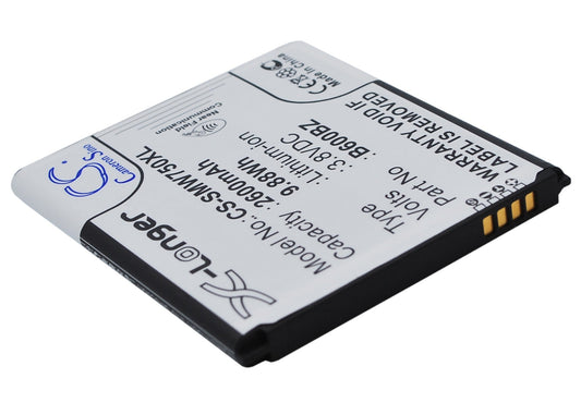 Replacement Battery for Samsung  Ativ SE – Mobile, SmartPhone – 2600mAh / 9.88Wh / 3.8V