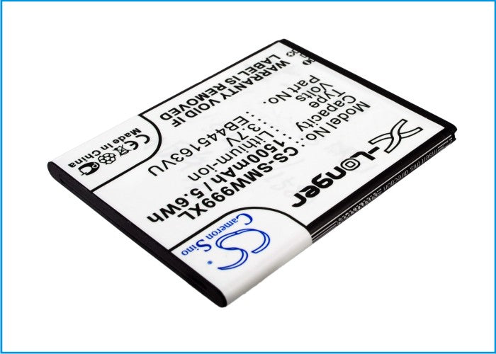 Replacement Battery for Samsung SGH-W999 – Mobile, SmartPhone – 1500mAh / 3.7V - image 1
