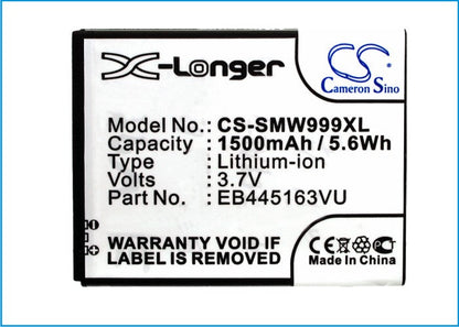Replacement Battery for Samsung  GT-S7530 – Mobile, SmartPhone – 1500mAh / 5.6Wh / 3.7V