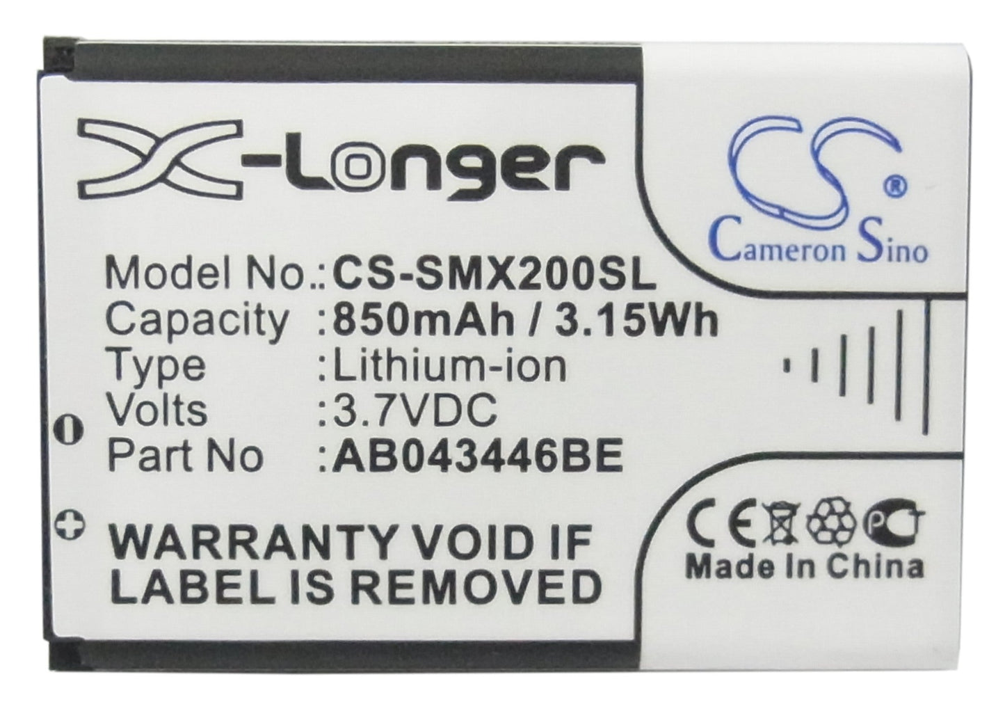 Replacement Battery for Samsung  GT-C5212 – Mobile, SmartPhone – 850mAh / 3.15Wh / 3.7V