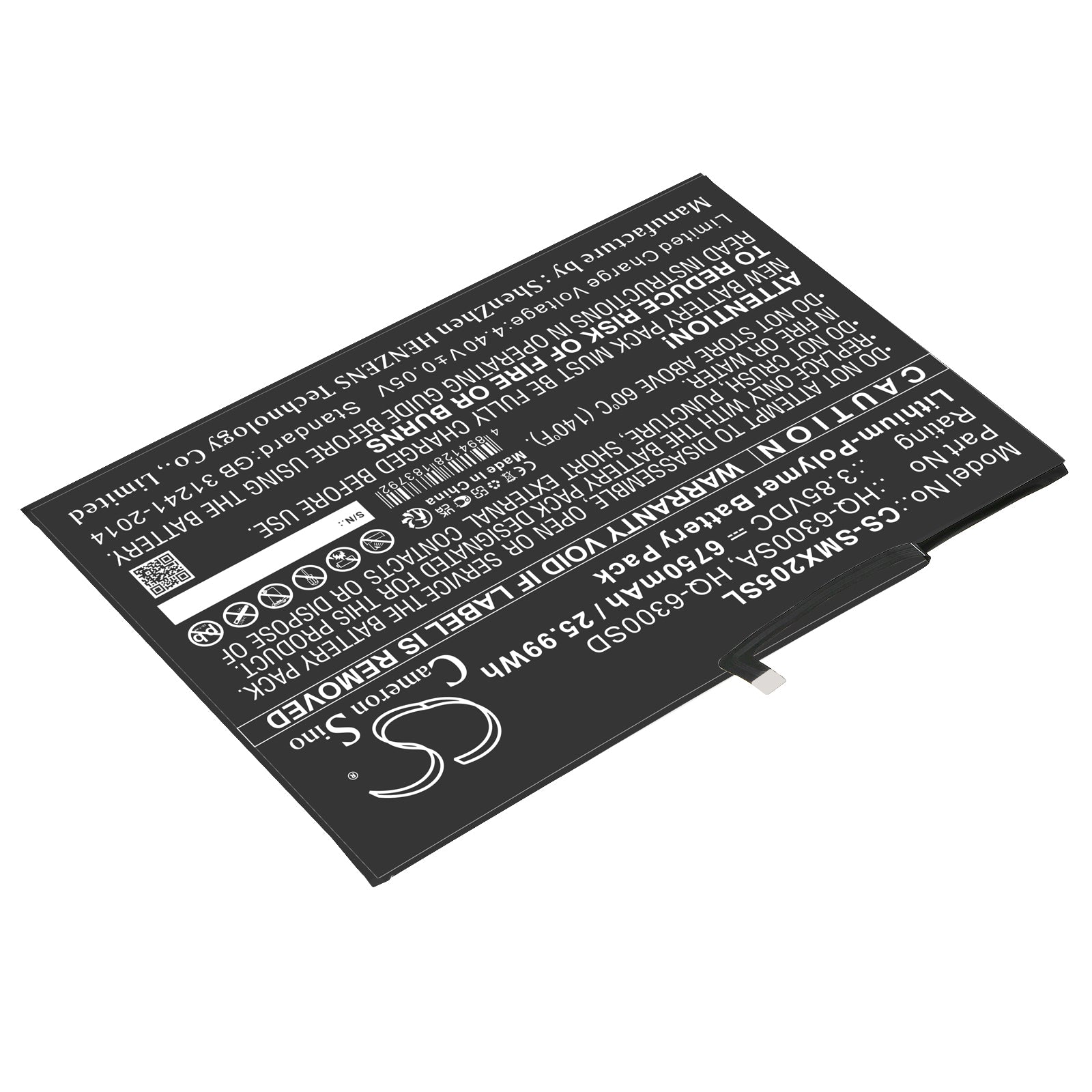 Replacement Battery for Samsung Tab A8 10.5 – Tablet – 6750mAh / 3.85V - image 2