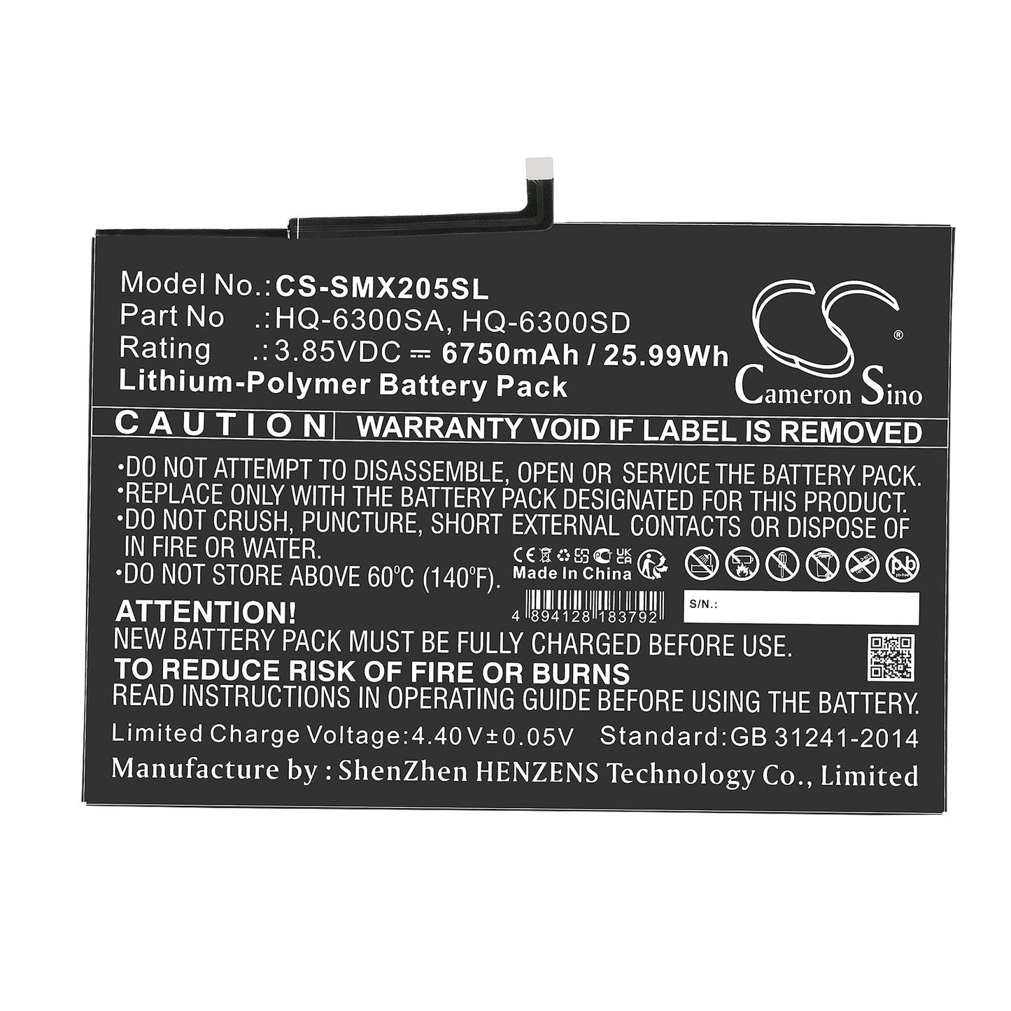 Replacement Battery for Samsung Tab A8 10.5 – Tablet – 6750mAh / 3.85V - image 3