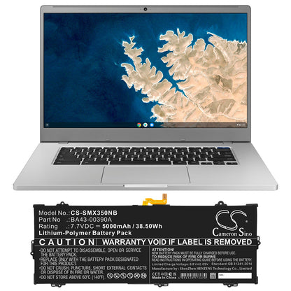 Replacement Battery for Samsung  Chromebook 15.6" – Notebook, Laptop – 5000mAh / 38.50Wh / 7.7V